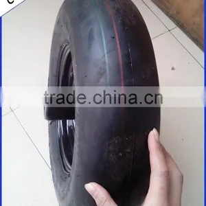 Top Pneumatic Smooth Rubber Wheel 400-8 thumbnail-2