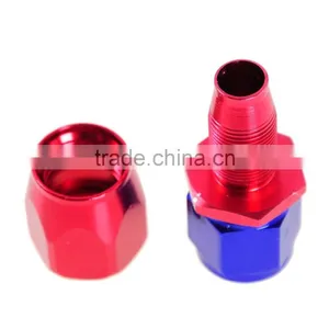 Red AN8 AN-8 8 AN Straight Push Lock Swivel Fitting Hose End Oil Fuel Adaptor thumbnail-3