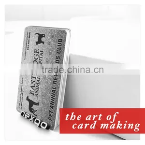 Custom Laser Cut Brushing Surface Magnetic Stripe Metal Card thumbnail-1