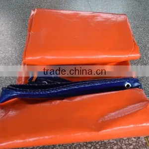 China Factory Supply Excellent Quality pe Tarpaulin With Custom Logo, UV Treated Tarpaulin Roll thumbnail-1