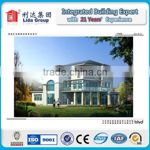 2016 Real Estate Customized Prefab Modular Houses Light Gauge Steel Building Villa thumbnail-3