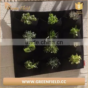 Vertical Pockets Garden Plants Grow Felt Planter Bags thumbnail-4