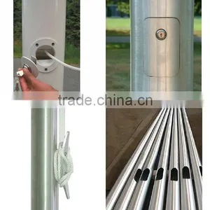 304 10 Meters Outdoor Taper Telescopic Stainless Steel Pole for Flag thumbnail-2