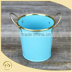 Decorative Galvanized Metal Bucket Pail thumbnail-1