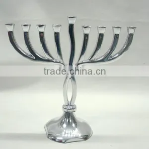Metal Hanukkah Candle Holders,Hanukkah Candle Holders,Designer Hanukkah's,Aluminum Hanukkah,Home Decorative Hanukkah thumbnail-1