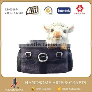 Resin Garden Statue Garden Bull Dog Decorative Polyresin Dog thumbnail-1