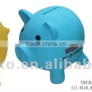 Pig Shaped Plastic Coin Bank/piggy Money Box thumbnail-1
