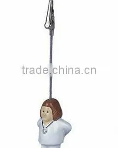 Woman Doctor Shape Memo Holder/memo Clip/name Card Holder thumbnail-1