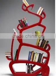 Plastic Bookcase, Plastic Bookself, Plastic Red Bookrack thumbnail-1