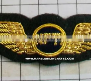 Hand Embroidered Bullion Wire Blazer Patches thumbnail-1