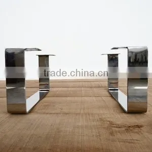 High Quality Brass Flat Soild Steel Metal Table Legs Square for Living Room Table thumbnail-3