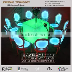 Acrylic Material Glow Lounge Louis Ghost Chair Stackable thumbnail-3