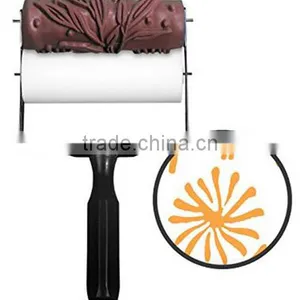 15cm Pattern Paint Brush Roller DIY Rolling Robin Patterned Paint Roller Kit thumbnail-2