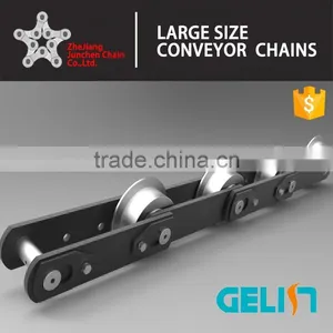 F Flanged Rollers Type Designer Chain Plate Feeder Conveyor Chain thumbnail-1