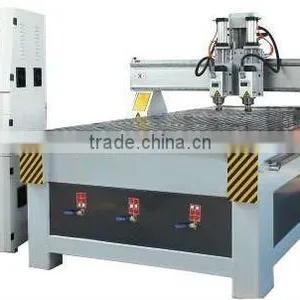 Two-head Wood Engraver SH-M25T With X Y Working Area 1300X2500mm and Z Working Area 200mm and Table Size 1480X3000mm thumbnail-1