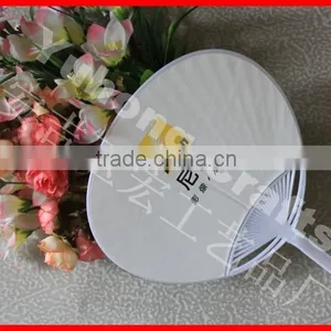 Round Promotional pp Hand Fan thumbnail-2