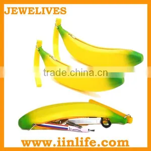 Christmas Gift Silicone Fruit Shaped Zipper Pencil Bag thumbnail-1