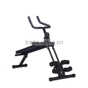 New Vertical Roller Beauty Waist Abdominal Exercise Foldable Machine With Sit up Bench thumbnail-2
