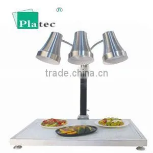 2015 New Three Head Warming Food Light With Round Stainless Pedestal thumbnail-1