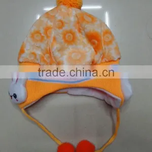 Lovely Design Hand Crochet Baby Earflap Hat thumbnail-2