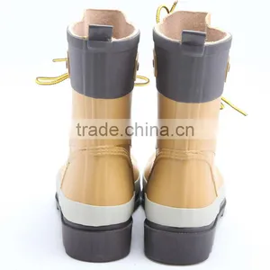 Fashion Latest Lace up Rubber Rain Boots thumbnail-5