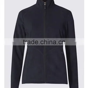 Plain Color Polar Fleece Fabric Warm Women Jacket thumbnail-3