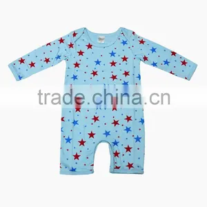 Organic Baby Romper_100% Organic Cotton Comfortable Baby Romper and Organic Printed Long Sleeve and Short Sleeve Baby Romper wi thumbnail-3