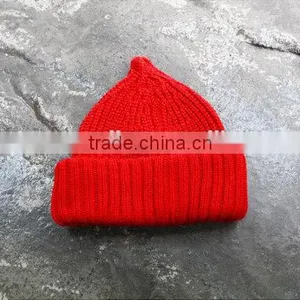 100% Acylic Cottonacrylic Beanie Embroidery Knit Hats/winter Caps thumbnail-5