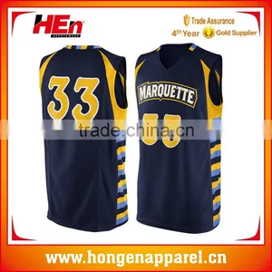 Hongen Apparel 2015 Custom Reversible Full Sublimation Basketball Shirt Quick Dry Jerseys Youth Basketball Uniforms thumbnail-1