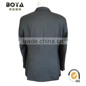 2015 New Arrival TR Grey Fabric Jacket & Blazer for Mens With Notch Lapel Men Blazer Suit thumbnail-6