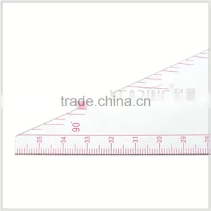 Kearing Transparent Acrylic Triangle Ruler for Sewing Multi Use Plastic Rulers#T036 thumbnail-4