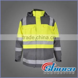 HI-VIS fr Safety Winter Traffic Jacket thumbnail-1