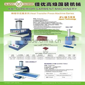 KAI-4536A-10 Garment Heat Transfer Press thumbnail-1