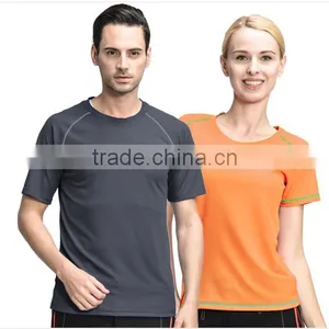 2016 Running Wear Dry Fit Tshirt 100% Polyester Honeycomb Mesh Women and Men Shirt thumbnail-4