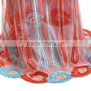 Hottest Latest African Lace Fabric 2016 Many Colors Malaysia Lace Embroidery Fabric thumbnail-6
