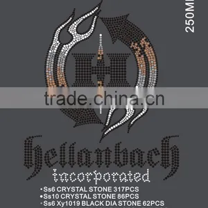 Custom All Kinds of Text and Patterns Hot Fix Rhinestone Made in China thumbnail-4