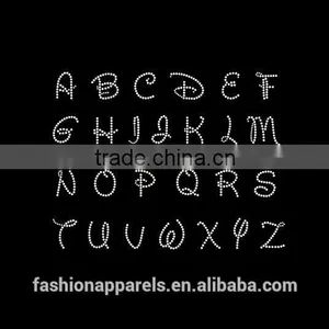 Crystal Letter Custom Tennis Hot Fix Rhinestone for Clothing thumbnail-1