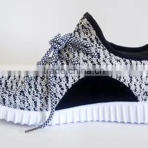 EVA Insole White and Black Mesh Upper Men Sport Shoes thumbnail-6