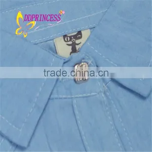 2015 Fashion Blue Cowboy Girl Suit Cowboy Set for Baby Girl Children thumbnail-5