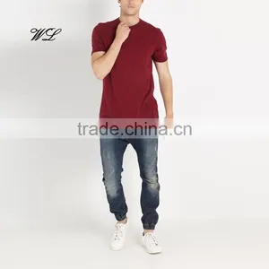 New Cotton Denim Fabric Elastic Hem Harem Pants OEM Wholesale Man Jean thumbnail-3