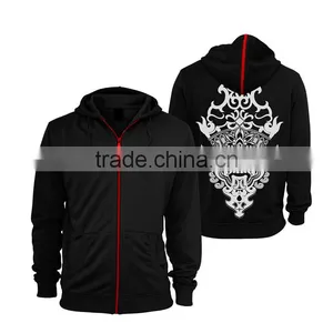Plain Black Hoodie With Fit Male Sports for Men Custom Fashion Hoody Jacket thumbnail-2
