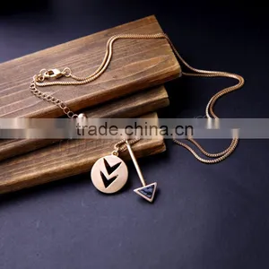 Beautiful Zinc Alloy Sweater Chain Necklace Long Chain Pendant 1108493 thumbnail-3