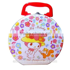 Wholesale Custom Printed Kids Tin Lunch Box With Plastic Handle thumbnail-1