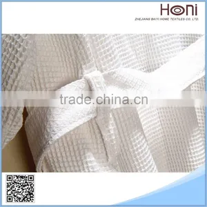 100% Cotton Waffle Hotel Spa Bathrobe thumbnail-3