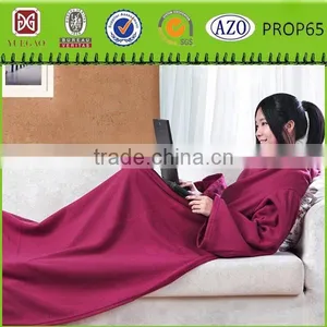 Top Hot Sell Colar Fleece Blanket tv Blanket With Sleeves thumbnail-2