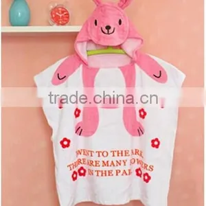 100% Cotton Kids Hooded Poncho Towels thumbnail-3