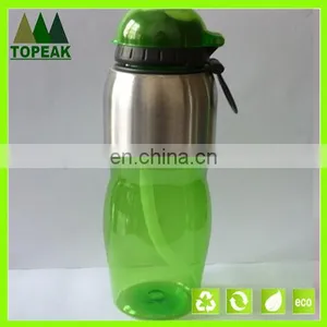 Wholesale Plastic PCTG Drinking Sport Water Bottle CUP With Straw BPA FREE 500ml 700ml thumbnail-1
