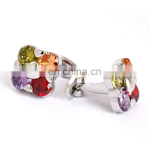 Wedding Cufflinks Colorful Crystal Luxury Style for Shirt thumbnail-2