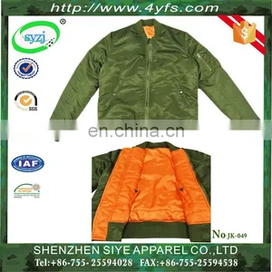 Custom Bomber Flight Jacket for Men,air Force Pilot Army Military Flying Jacket thumbnail-1