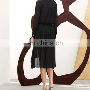 Factory Wholesale Women Black Dress thumbnail-3